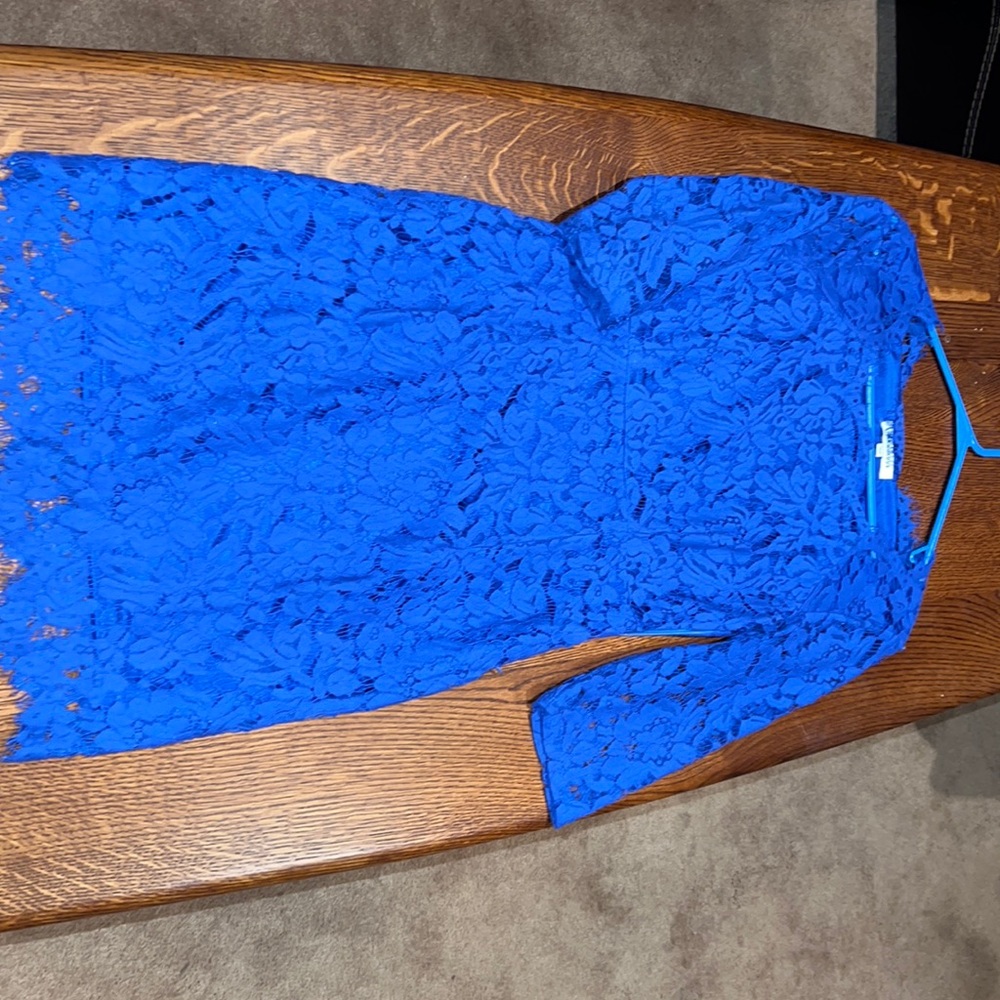 Lace blue dress!
